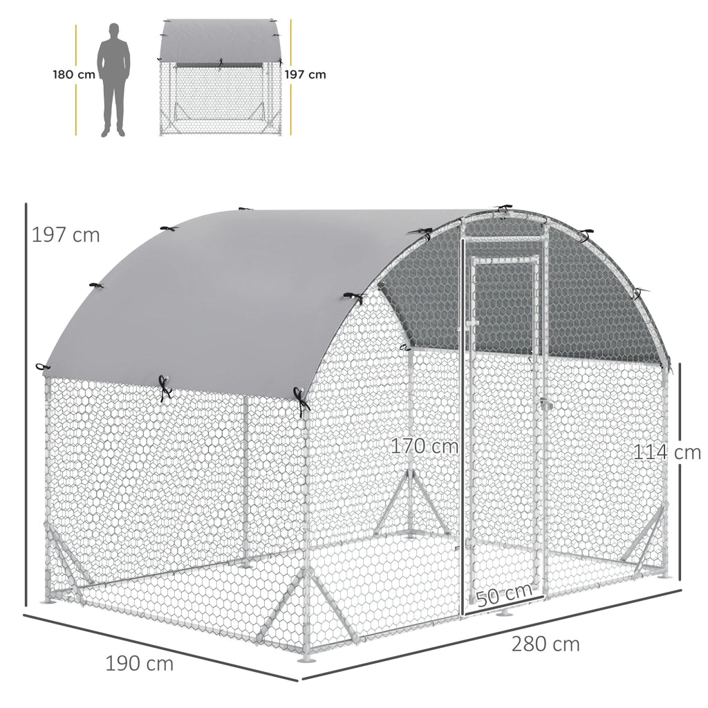 Recinto per Animali da Giardino ¨C Zephmum ¨C Grigio Antracite 120x80x60 cm