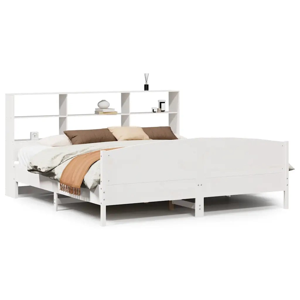 Giroletto con Libreria senza Materasso 180x200 cm in Legno Pino 3323096