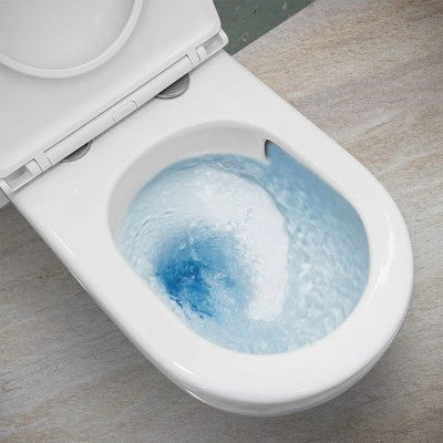Sanitari filomuro scarico a vortice e copriwc soft-close Tao