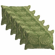Federa 6 pcs HOUTEN Design a foglia 50 x 70 cm Poliestere 919588