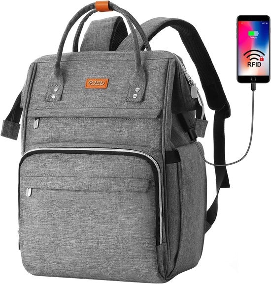 Rugzak per Laptop per Donna - Tas Anti-Diefstal Idrofila per Scuola e Viaggi - Adatto per Computer da 15,6 pollici