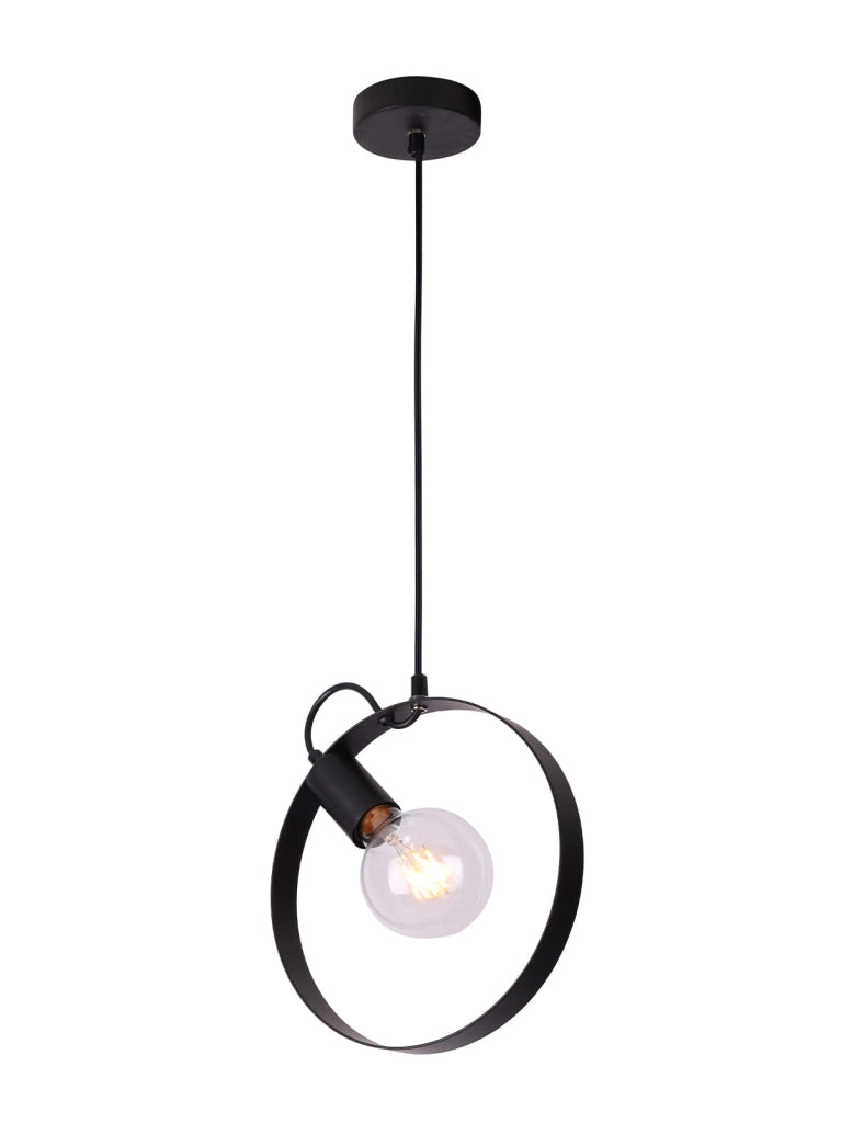 Lampada a sospensione Candellux NEXO 1xE27 nera metallo