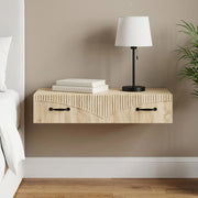 Tavolino da Parete Laterale Rovere Sonoma 87,5 x 34,5 x 17 cm 899007