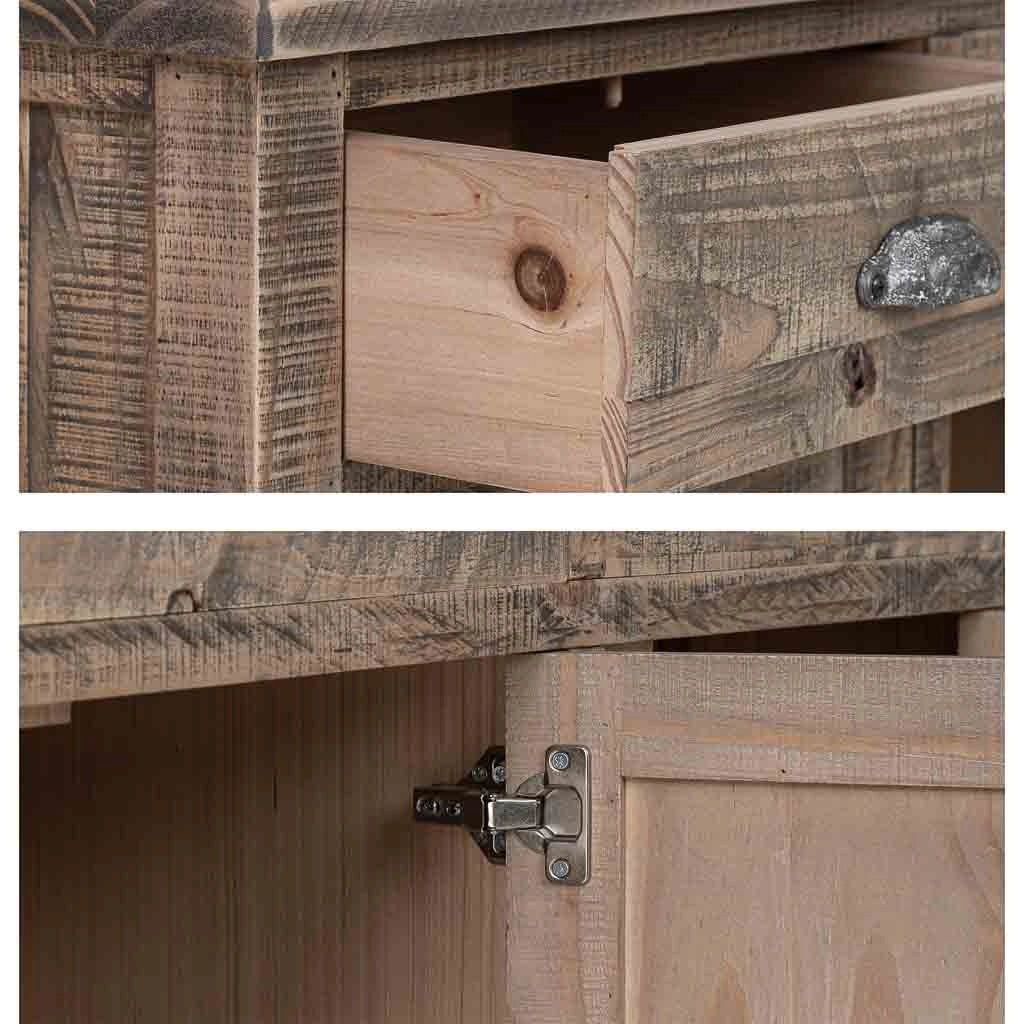 Credenza in legno marrone 140x40x86,5h cm