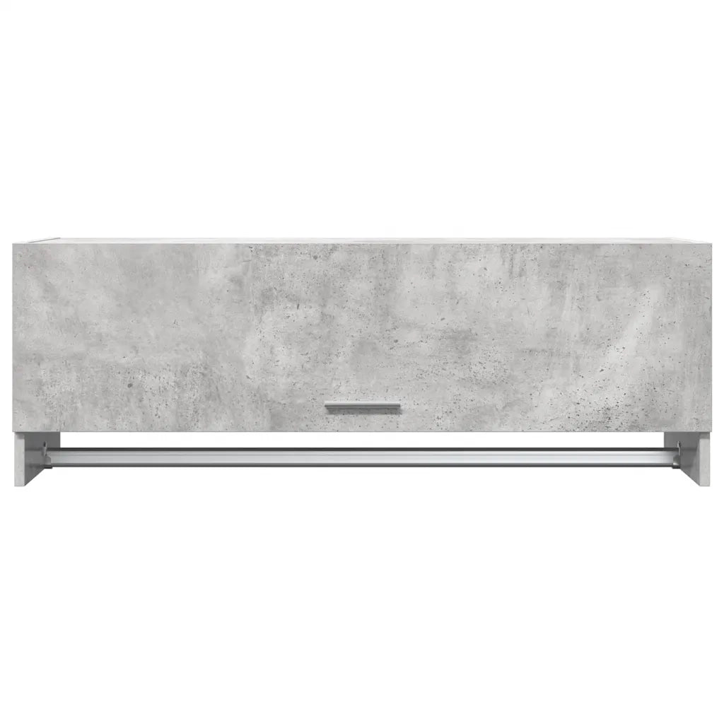 Armadio Grigio Cemento 100x32,5x35 cm in Legno Multistrato 808237