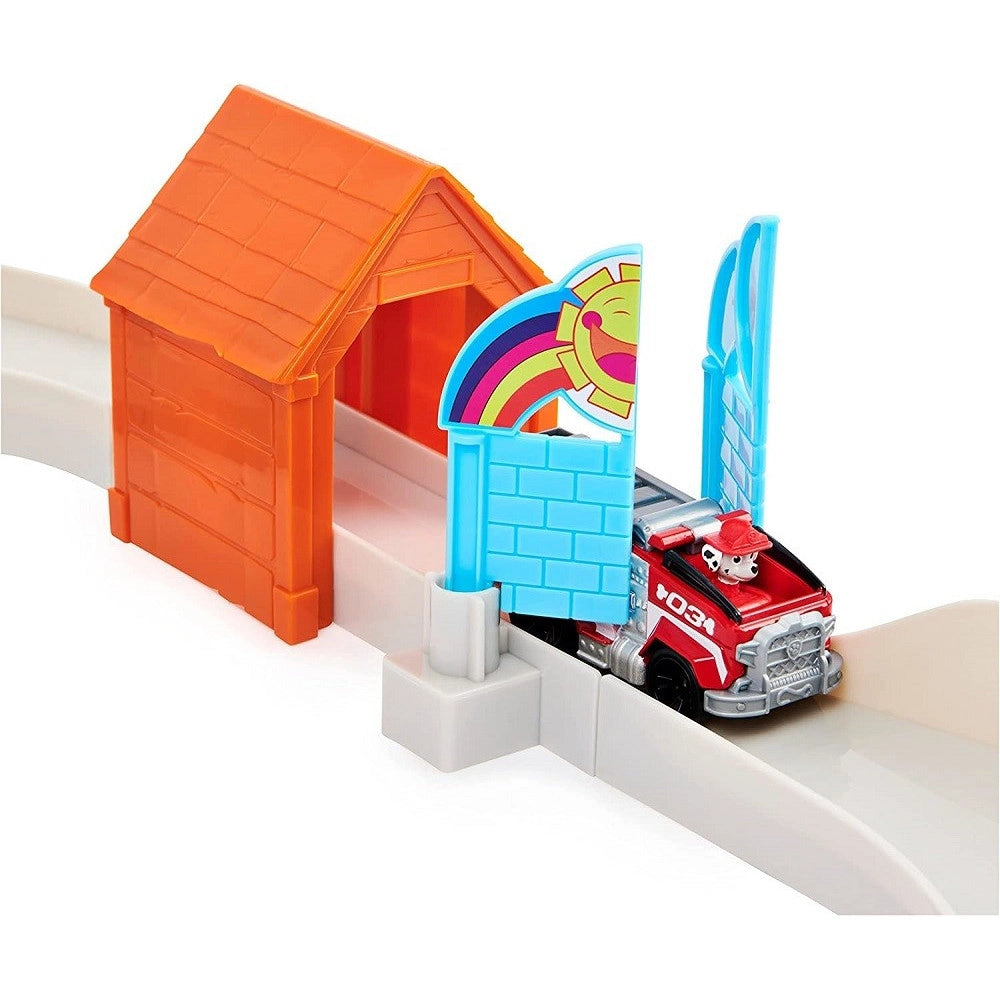 Trade Shop - Pista Macchinine Total City Rescue Con Veicolo Di Marshall Paw Patrol Giocattoli -
