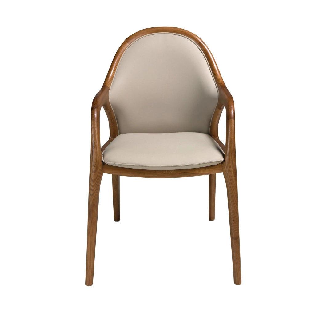Sedia in similpelle color sabbia