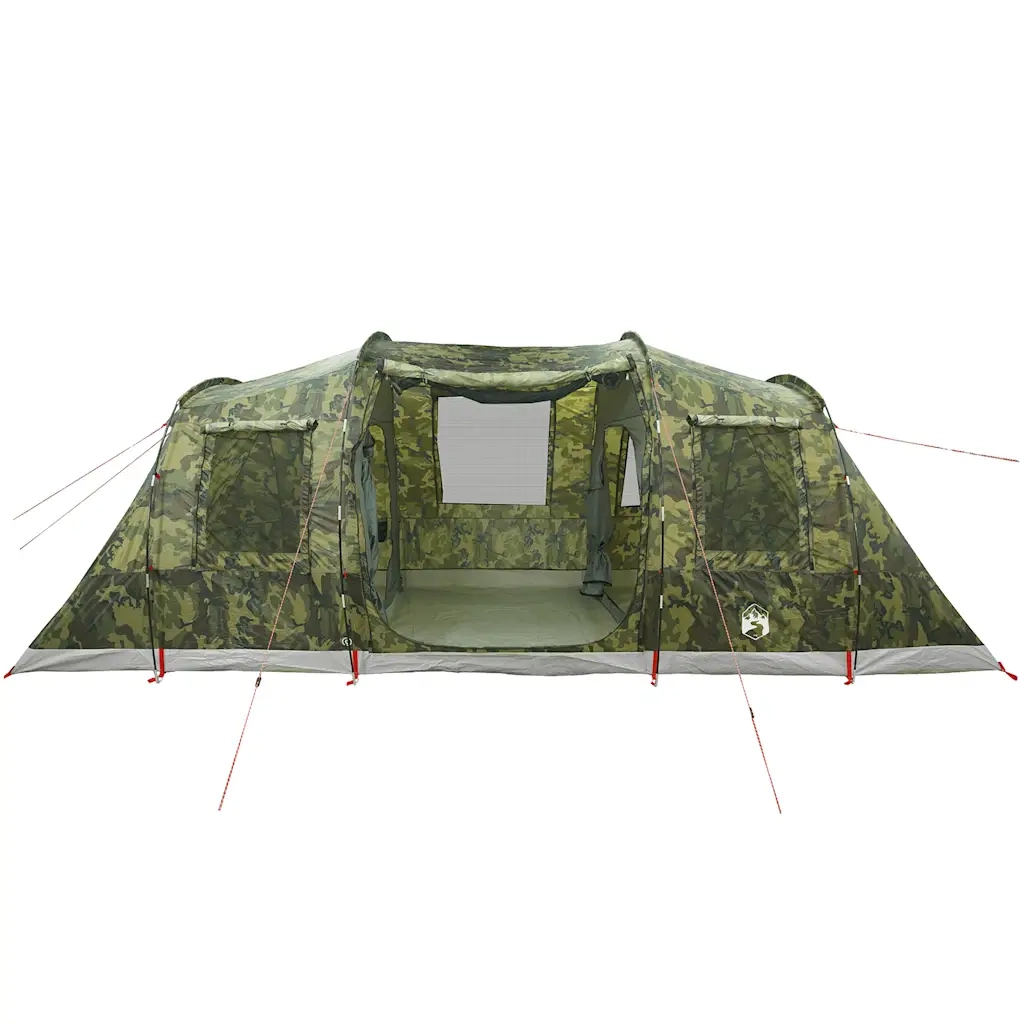 Tenda Familiare a Tunnel per 6 Persone Mimetica Impermeabile 4009421