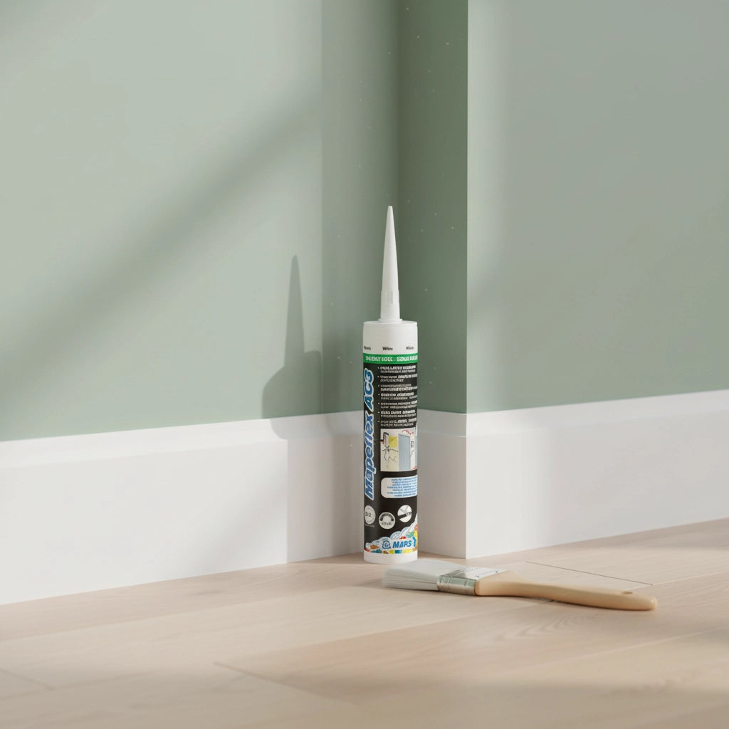 Sigillante acrilico mapeflex ac3 verniciabile per giunti interni 310 ml *** colore- bianco - 100, confezione 1