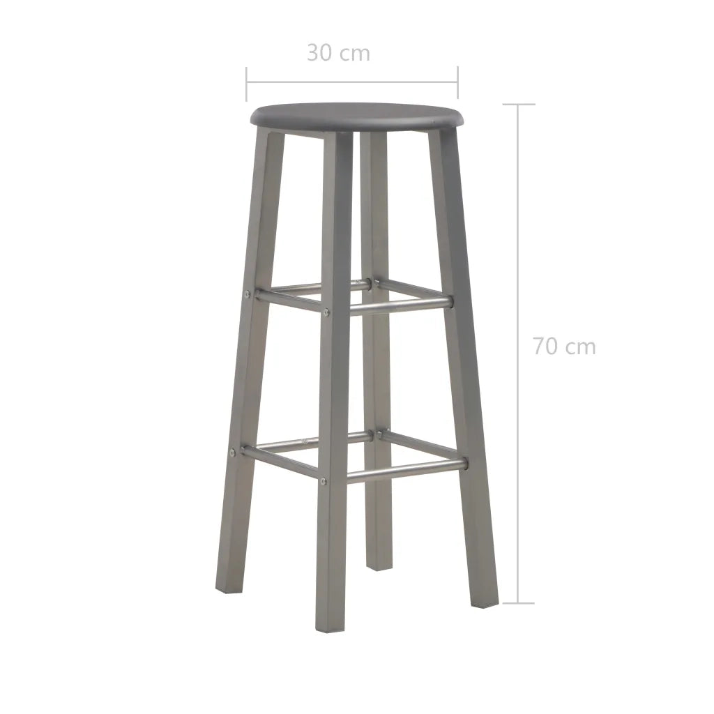 Sgabelli da Bar 2 pz Antracite MDF cod mxl 76424