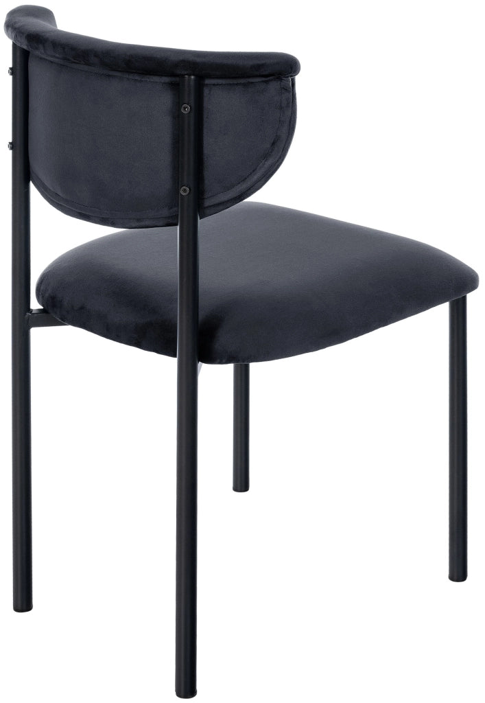 Sedia visitatore in velluto Gambell 1