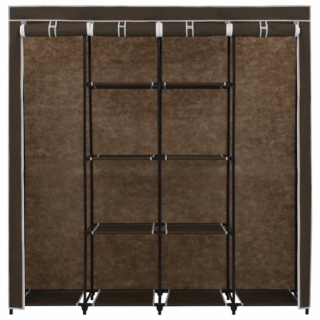 Guardaroba con 4 Scomparti Marrone 175x45x170 cm 282446