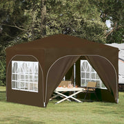 Tenda per feste a pop-up 290 x 290 x 245 cm Tortora 42019872