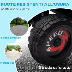 Mini Quad Elettrico per Bambini 6V Blu Grigio e Nero