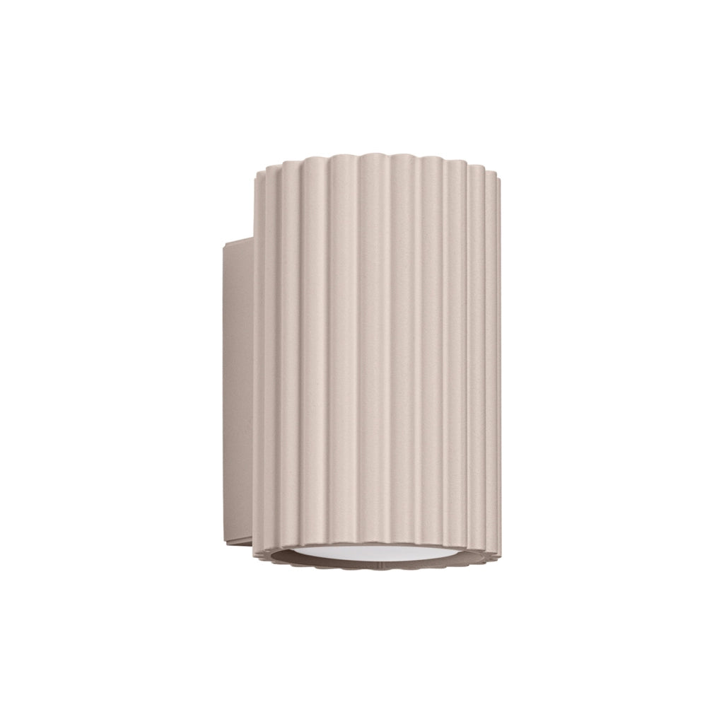 Applique GRAVIO taupe tubo scanalato 10cm GU10 su/giù