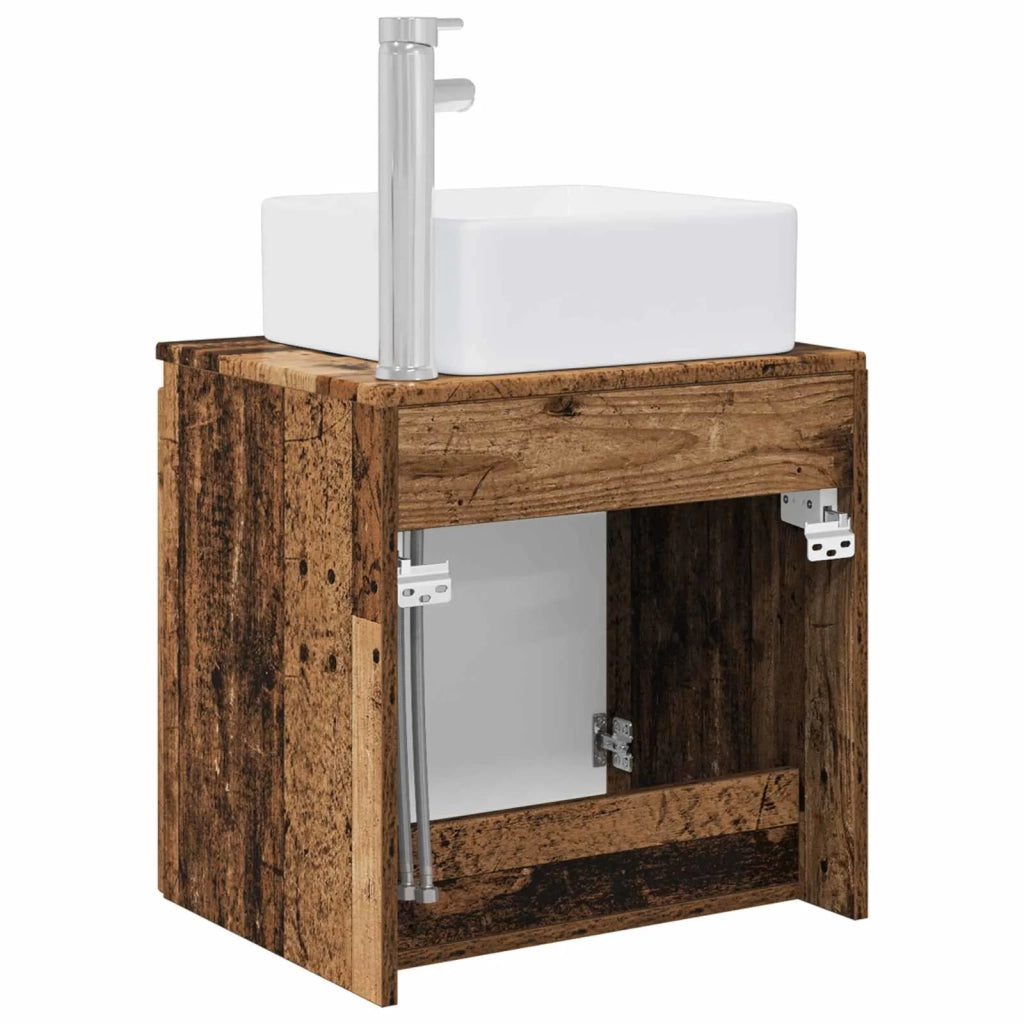 Mobile Lavabo da Parete Legno antico 49,5 x 41 x 63 cm 890410