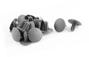 Viti a clip auto 6,5 x 5 mm - Piastra di fissaggio - Clip auto in plastica - Confezione da 20 pezzi - colore grigio - affidabile e stabile