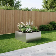 Vaso da giardino Argento 60 x 60 x 40 cm Acciaio zincato 8005102