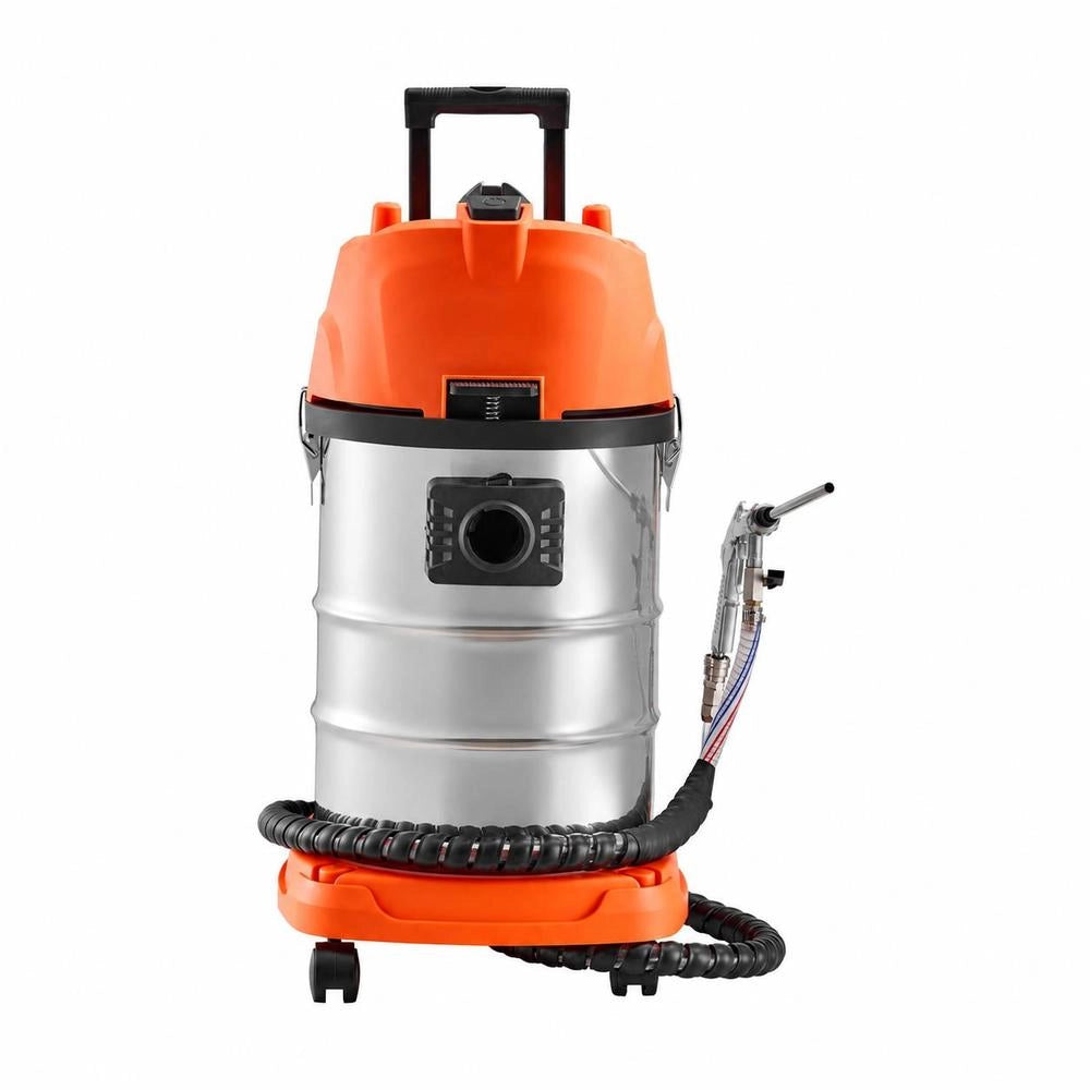Walnut Blasting Unit 30 L, Sandblaster 1600 W, Sandblasting System For Decarburizing Intake Manifolds & Valves, Sandblaster Incl. 2.5 Kg Walnut Shells & 23 Adapters