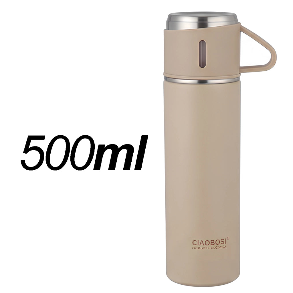 Borraccia Termica Sottovuoto 500ml con Filtro per Tè Grigio Avizar