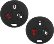 Copertura per Chiave della Ruota Compatibile con Smart Cabrio City-Coupe Fortwo Roadster - Protezione per Chiave della Ruota in Silicone - 2 pezzi.