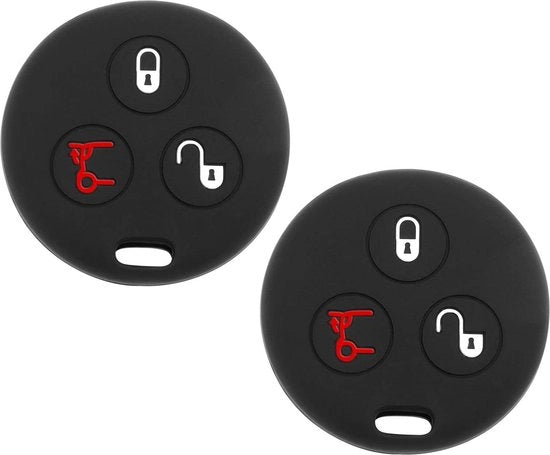 Copertura per Chiave della Ruota Compatibile con Smart Cabrio City-Coupe Fortwo Roadster - Protezione per Chiave della Ruota in Silicone - 2 pezzi.