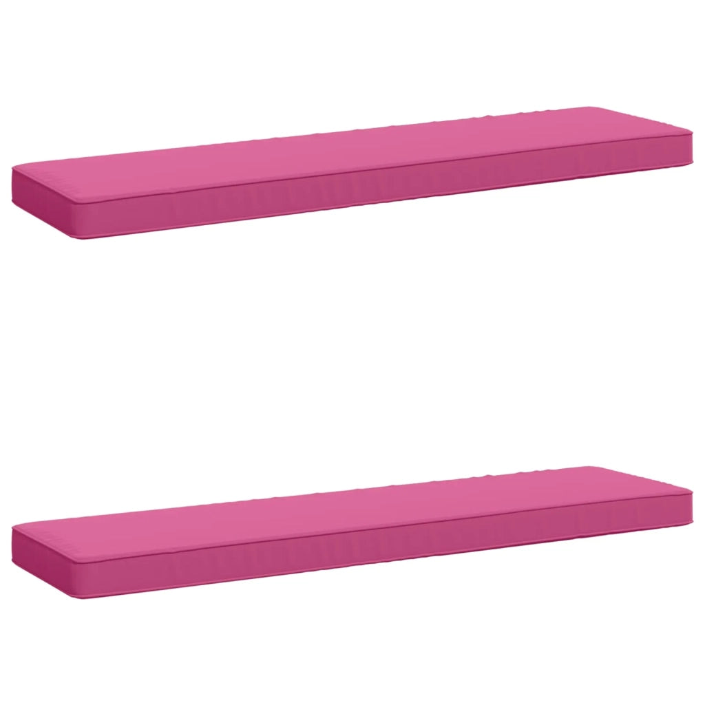 Cuscini per Panchina a 2 Pezzi VUGHT 2 pcs 100% Poliestere Rosa 950521