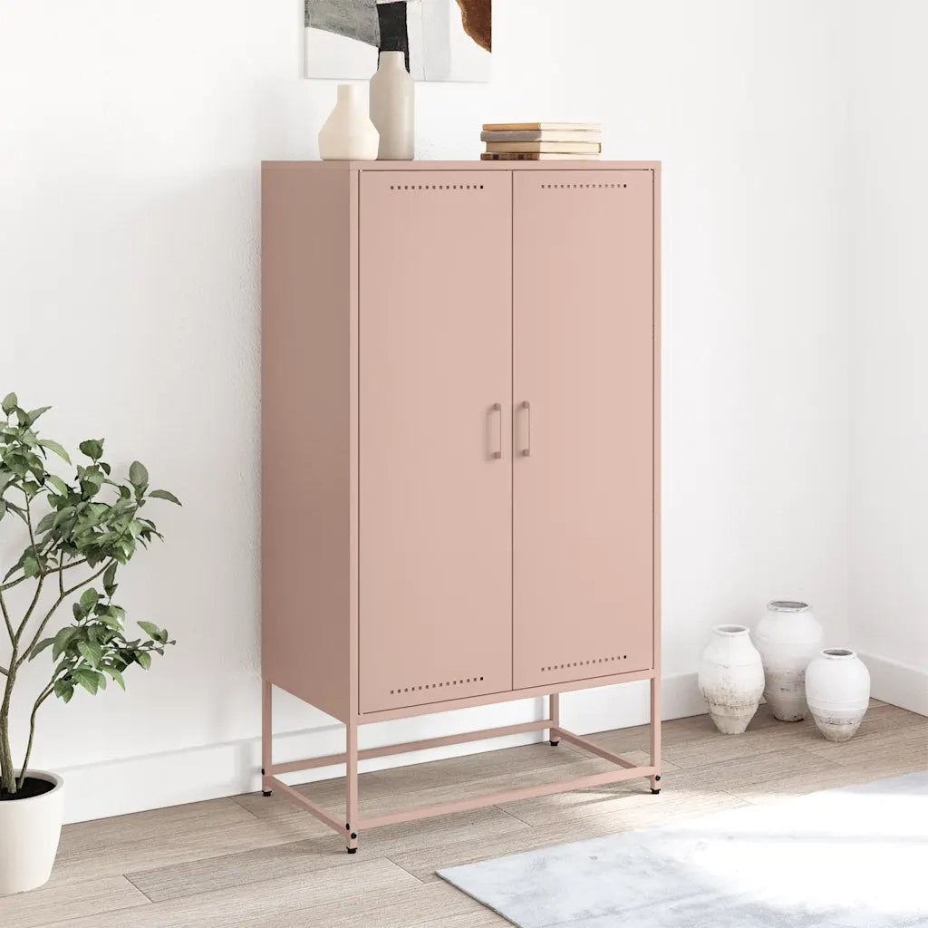 Credenza Rosa 68,5x38,5x123,5 in Acciaio