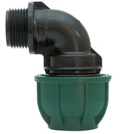 RACCORDO A COMPRESSIONE PN10 GOMITO 90  ° F/M mis. 20x1/2 20.00 pz
