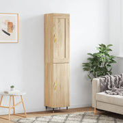 Credenza Rovere Sonoma 34,5x34x180 cm in Legno Multistratocod mxl 83602
