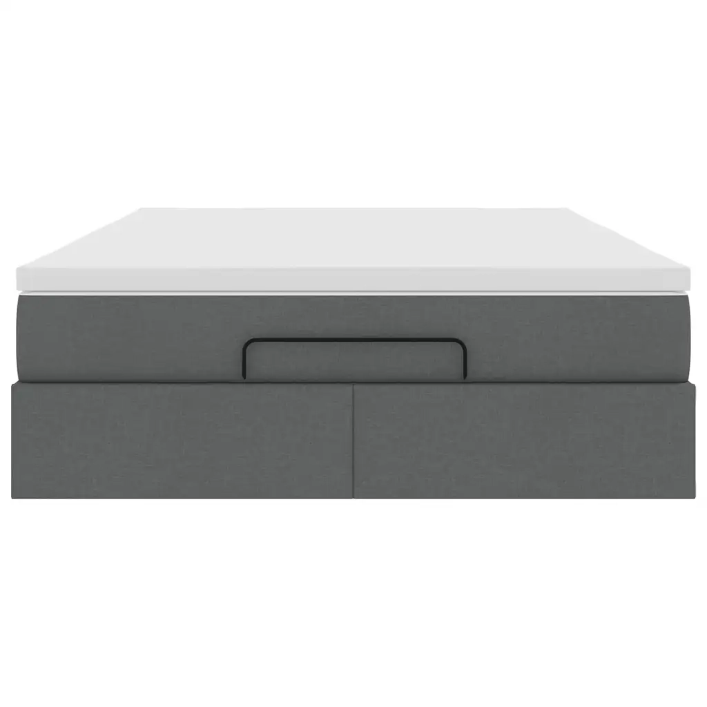 Struttura Letto Pouf con Materasso 140x200 cm in Tessuto 3311114