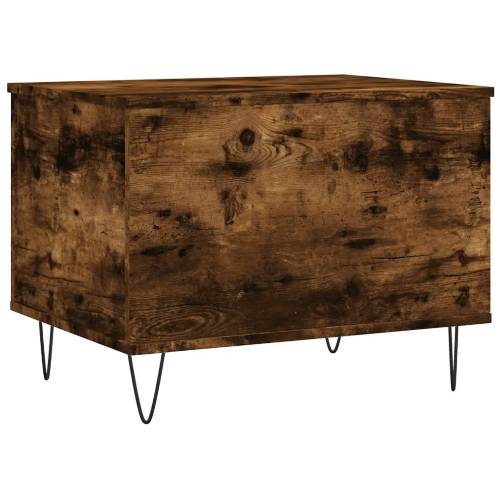 Tavolino da Salotto Rovere Fumo 60x44,5x45 cm Legno Multistrato 830953