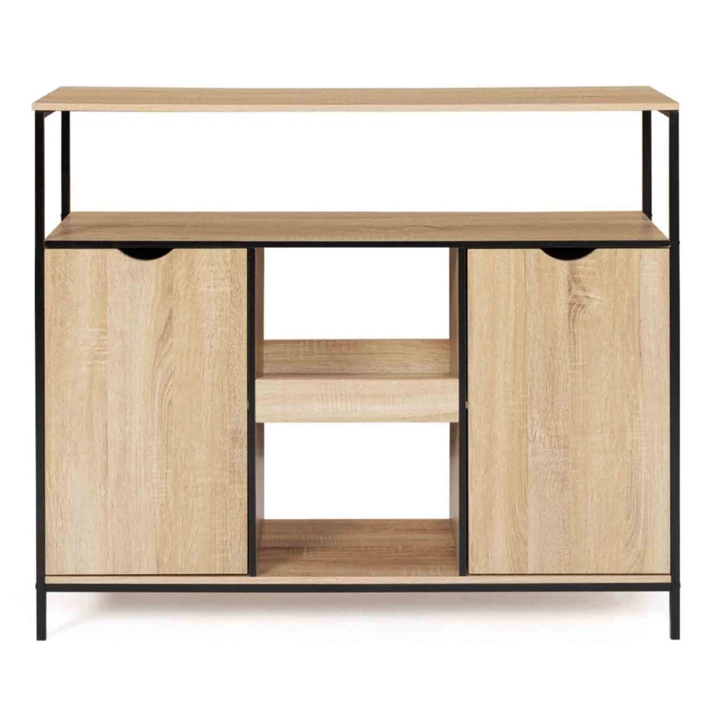 IDMarket - Mobili da bar con porte e ripani dal design industriale DETROIT