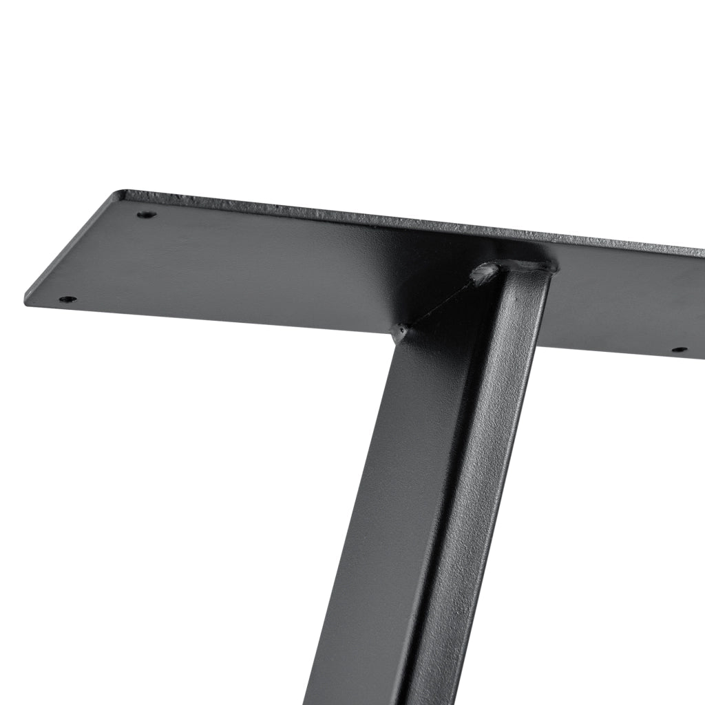 Set di 2 Gambe in Acciaio per Mobili Fai da Te - Altezza 72 cm - Linea A incl. Feltrini - Grigio [en.casa]