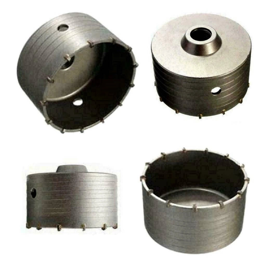 Trade Shop - Fresa A Tazza 110 Mm Carotatrice Con Asta Sds Plus 80 Cm Calcestruzzo Cemento -