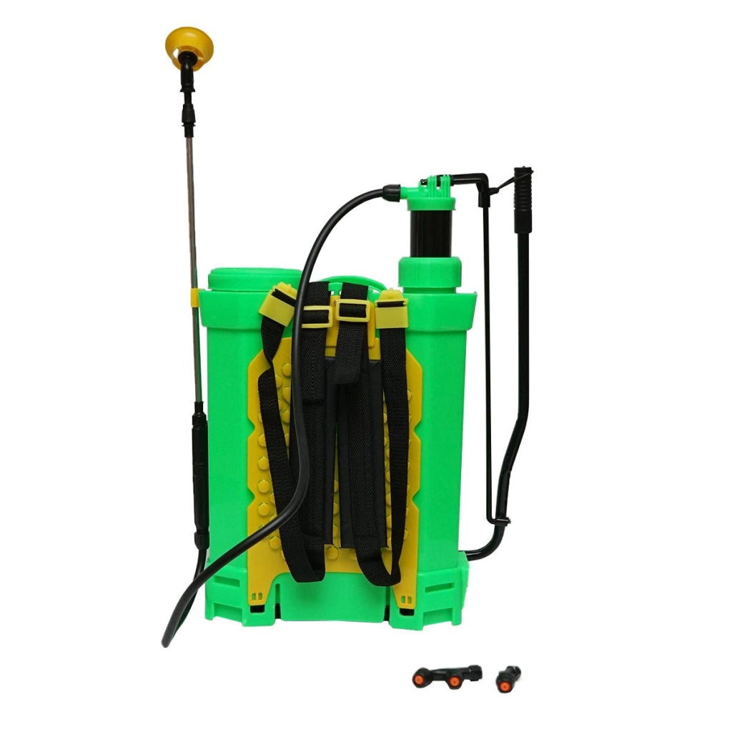 Nebulizzatore a Spalla 16 L Pompa Irroratrice Spruzzatore Pompa a zaino ELETTRICA MANUALE BATTERIA 12V 8Ah 3.1 l/min Breckner Germany