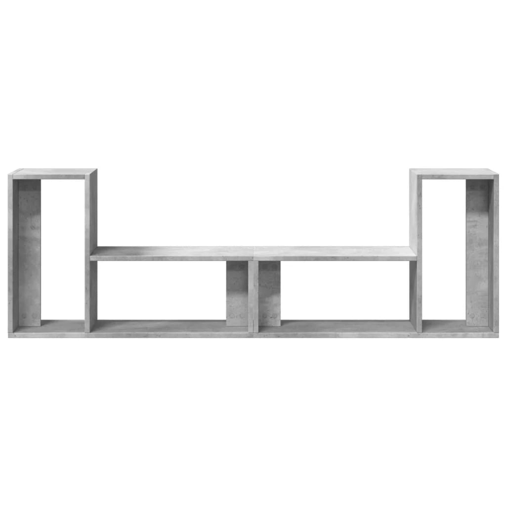 Mobile TV multimediale scaffale TV credenza mobile TV sala da pranzo soggiorno camera da letto 2 pezzi 75 x 30 x 50 cm legno ingegnerizzato grigio 02_0028557
