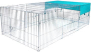 Recinzione per Conigli da Esterno - Spaziale e Ripiegabile - Recinzione, Stalla per Pollame, Recinzione per Conigli, Stalla per Conigli - 216x116x65 cm - Metallo