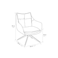 PAZZO DESIGN Poltrona Vittoria Nera