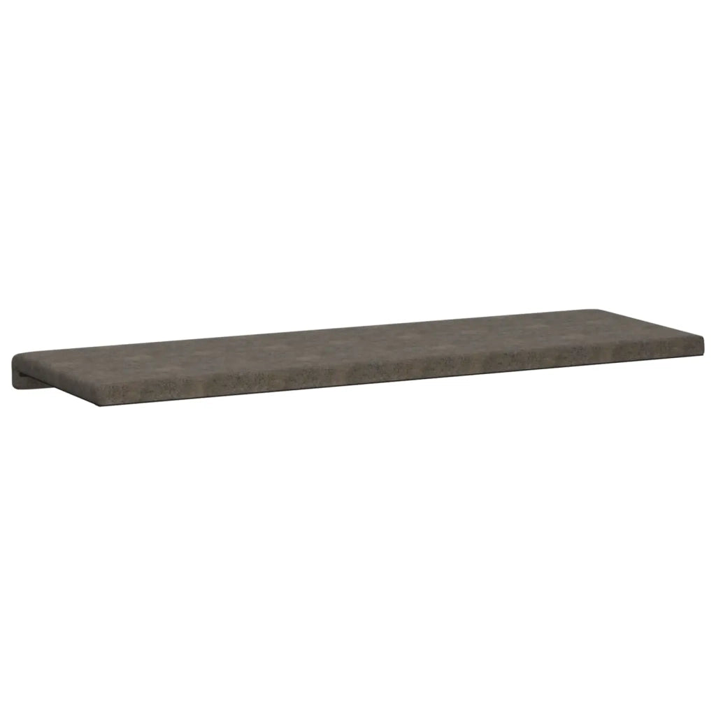 Cuscino per panchina Tessuto scamosciato sintetico Grigio Scuro 42043357