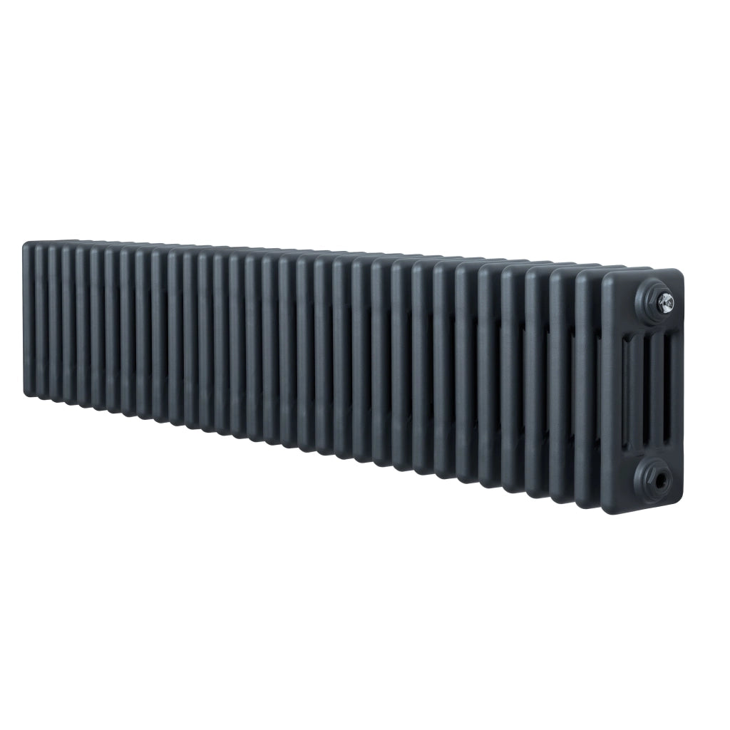 Radiatore Tradizionale 4 Colonne Orizzontale Antracite 300 x 1505 mm
