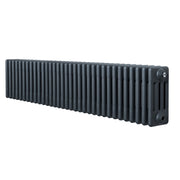Radiatore Tradizionale 4 Colonne Orizzontale Antracite 300 x 1505 mm