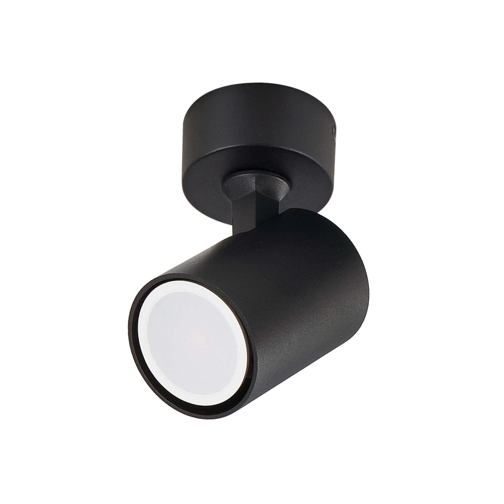 Spot soffitto Snow GU10 nero orientabile Light Prestige