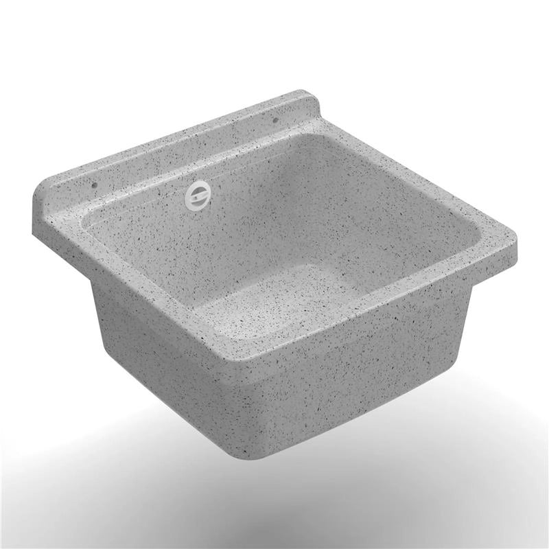 PILOZZO A PARETE COLOR GRANITO IN RESINA IDEALE PER LAVANDERIE GARAGE TERRAZZI OFFICINE O GIARDINI 40X40X19 CM