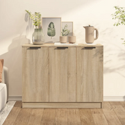 Credenza-Buffet-Armadio da cucina Rovere Sonoma 90,5x30x70 cm in Legno Multistrato