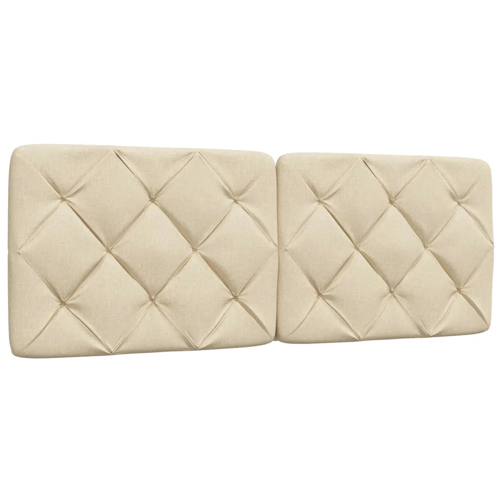 vidaXL Giroletto senza Materasso Crema 140x190 cm in Tessuto