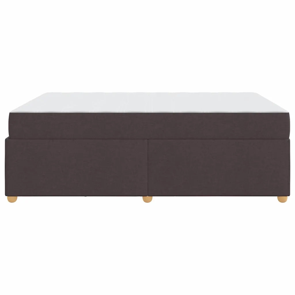 Struttura del letto Marrone Scuro 140 x 200 cm Tessuto