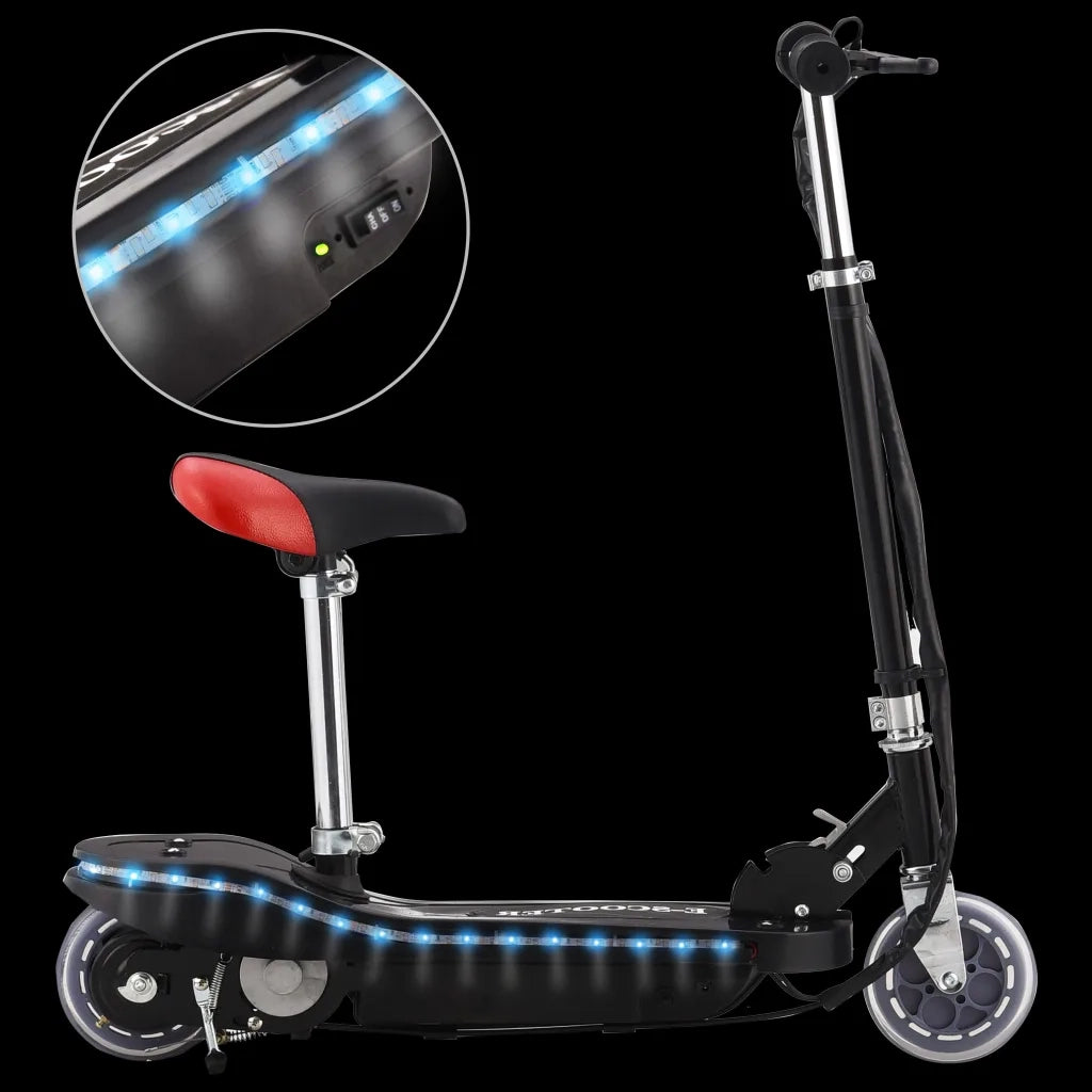 Monopattino con Sella e LED 120 W Nero CFW6147187