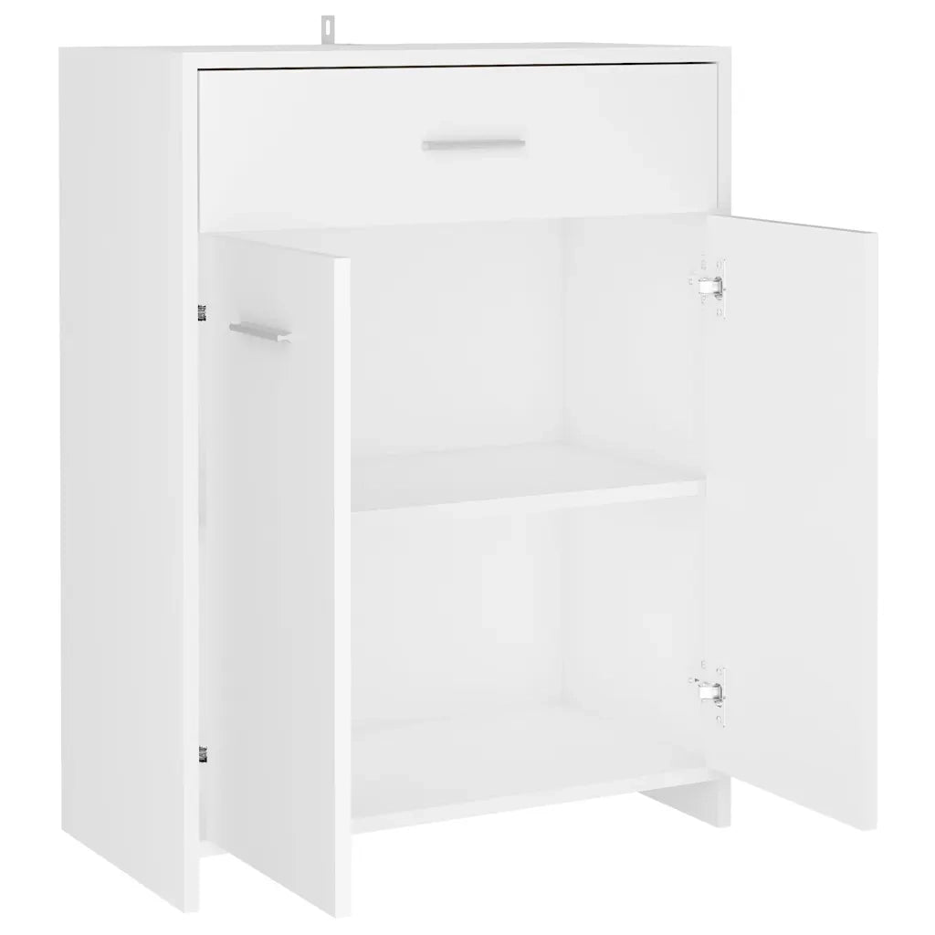 Armadio da Bagno Bianco 60x33x80 cm in Legno Multistrato cod mxl 8295