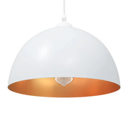 Lampada a Sospensione 2 pz Regolabile E27 Bianco Ø 30cm Metallo 4103452
